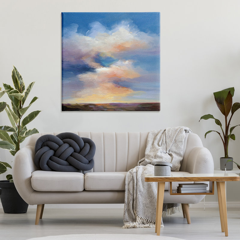 Luminous Sunset Clouds Canvas, design by Karen Hale, 36" H x 36" W