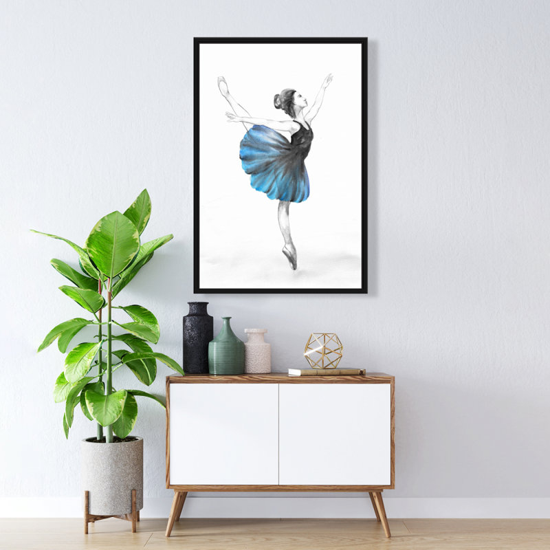 "Petite ballerine bleue" sur toile