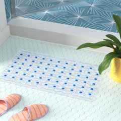 1pc Transparent Shower Mat, Environmental Friendly Pvc Bathroom Carpet With  Safety Anti-slip Design, Multiple Suction Cups And Drainage Holes, Anti-mold  And Machine Washable, Durable And Available In Multiple Colors, Suitable  For Shower