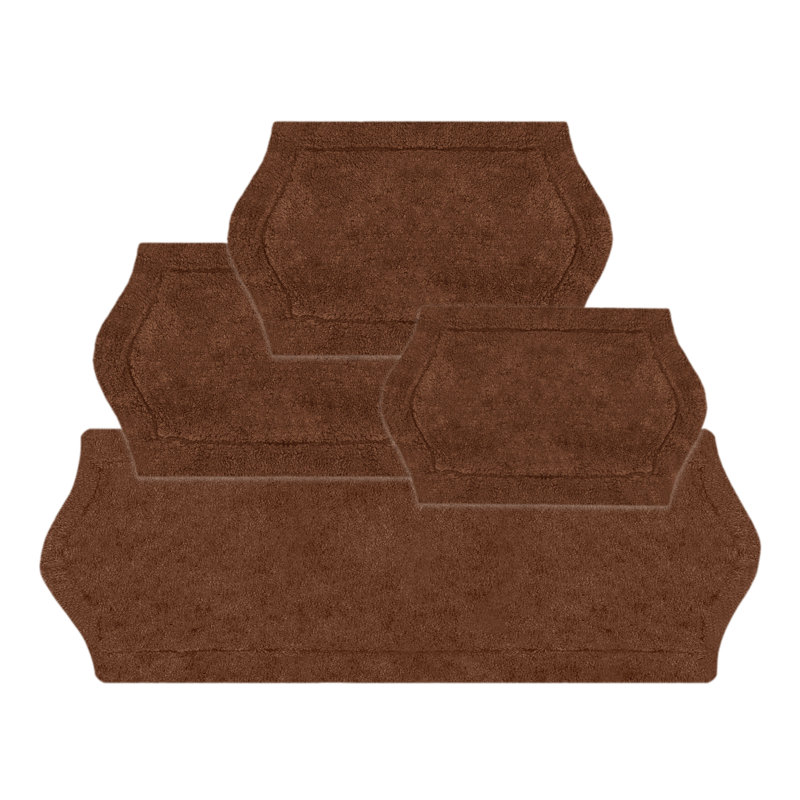Tapis pour salle de bain Morissette, Chocolat