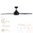 Airvana Collection Smart 5-Blade 52in Ceiling Fan 2700K-6000K CCT Selectable LED Light Kit with Remote Control in  Works With iOS or Android App-1461552975
