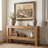 62.99" W Stain Resistant Pedestal Console Table-1471836824
