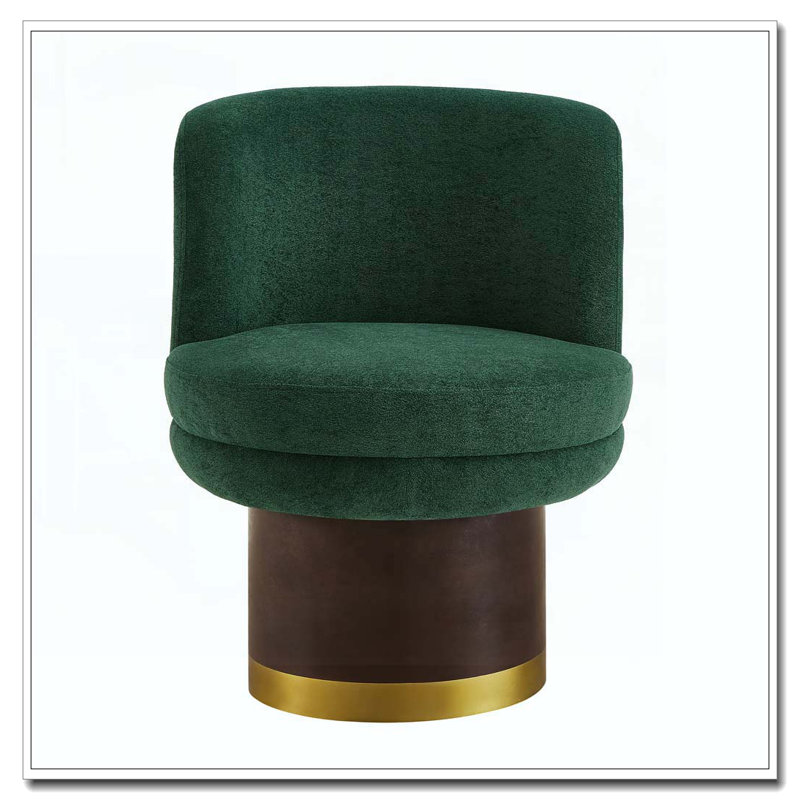 Fauteuil d'appoint pivotant à 360 °, Vert