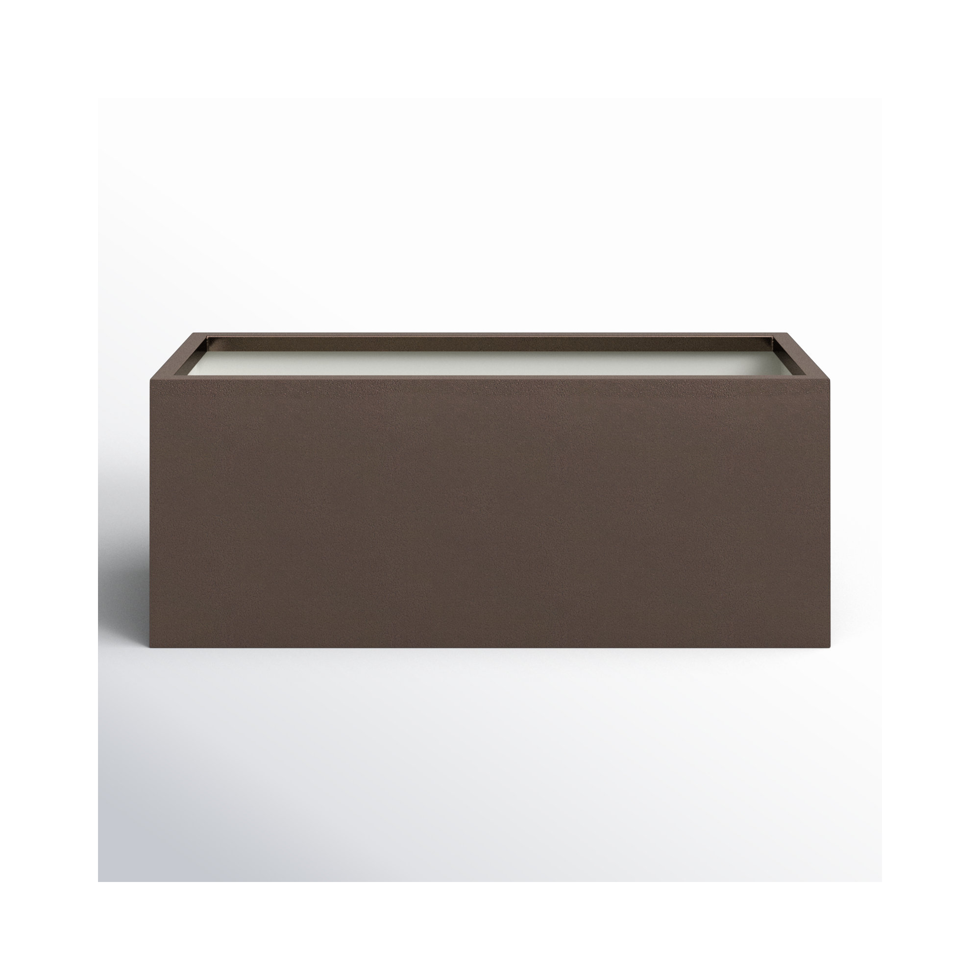 Tormund Metal Planter Box, Espresso, 15" H x 38" W x 15" D