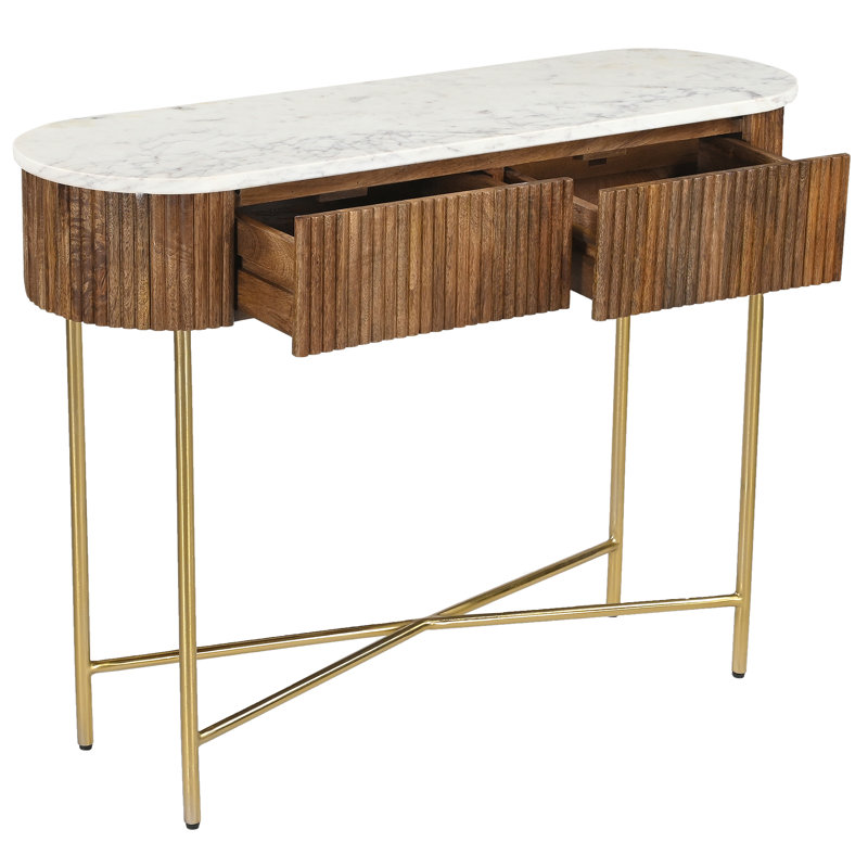Console Reyna Noyer, Walnut/White
