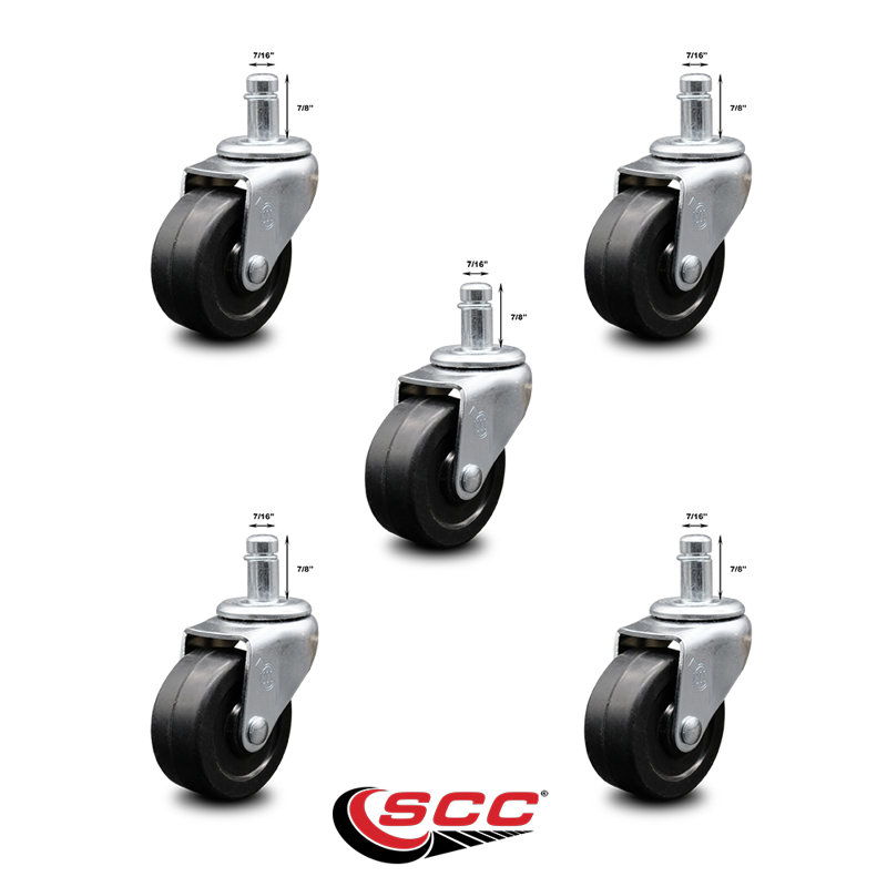 Rubber Wheel Grip Ring Stem Caster