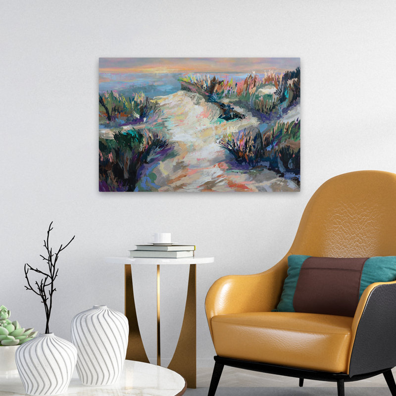 Danse côtière et dune moderne, H 24 po x l 16 po