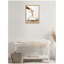 «Mother and Baby Giraffe in Traditional Vintage Bathaign» par Amy Peterson, reproduction d'art sur toile encadrée