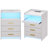 Eaden 3 Drawer Nightstand With Light-954609225