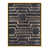 Toile avec cadre flottant or
