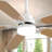 Indoor Modern 52 Inch Ceiling Fan 6 Speed Wind 5 Blades Remote Control Reversible DC Motor With Led Light-1917906037-1917906035