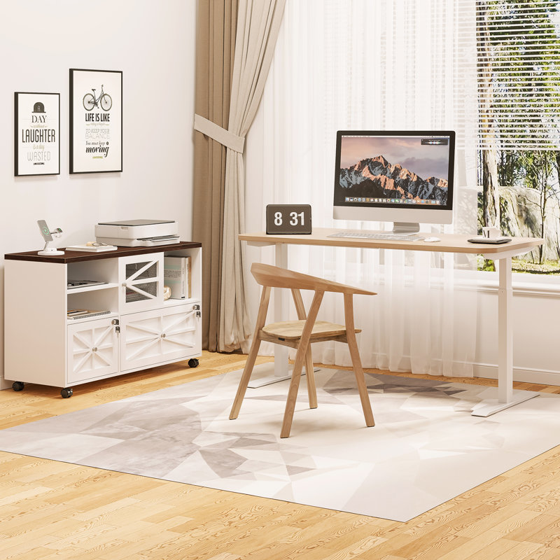 Manil 42.5'' Wide Mobile File Cabinet