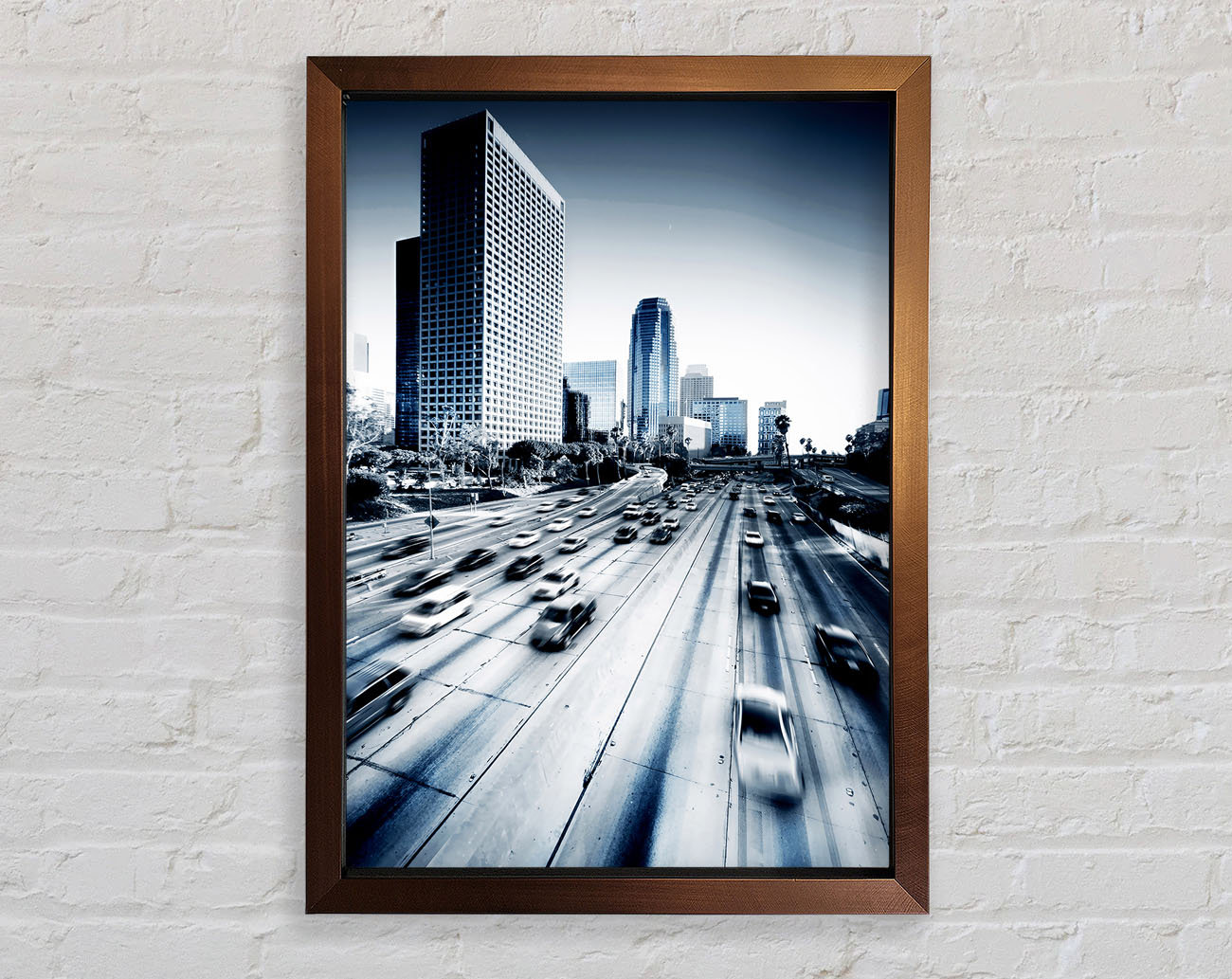 Ebern Designs Los Angeles Highways - Single Picture Frame Art Prints ...