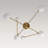 6 - Light Sputnik Glass Globe Linear Semi Flush Mount -24253038