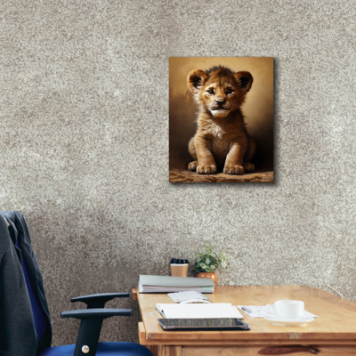 «Epic Graffiti» «Baby Lion 1» par Momart, art mural sur toile