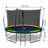 Recreational Trampolines with Enclosure for Kids and Adults with Patented Fibreglass Net Poles Pumpkin- Green