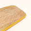 Mango Wood Charcuterie & Serving Board with Yellow Edge – Wooden Cheese Platter, 50.8 cm