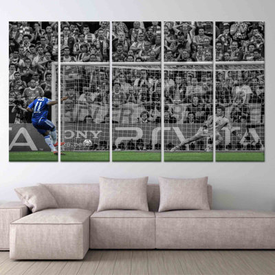 Art mural, pénis de football, toile imprimée 5P