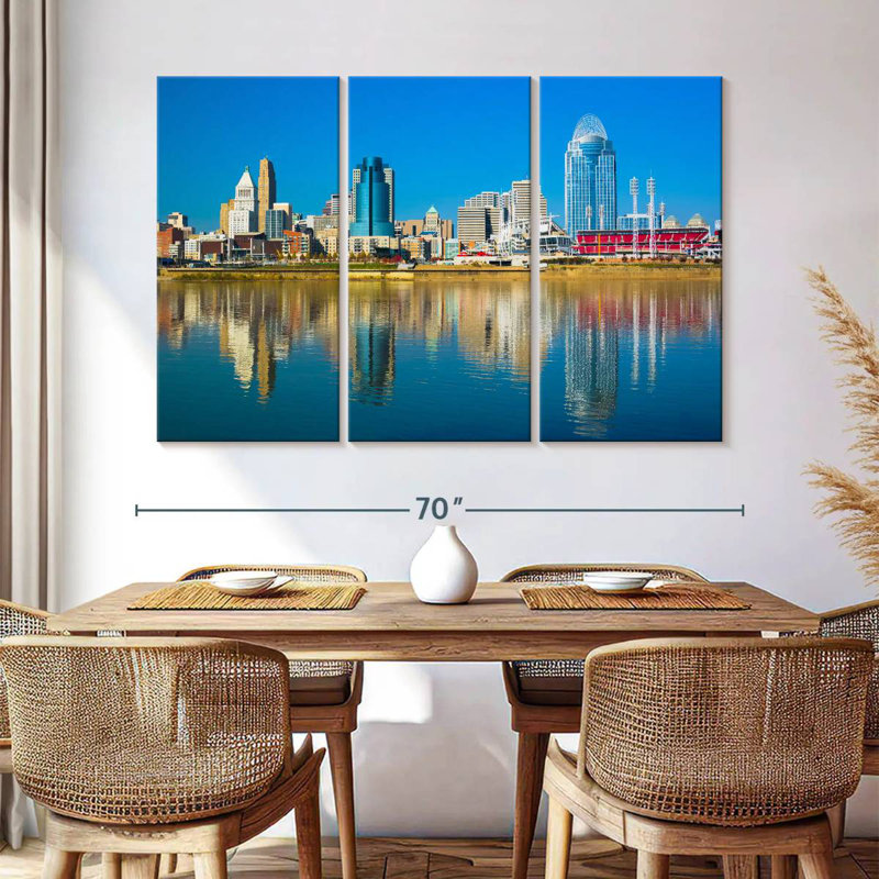 Nicci Cincinnati Riverfront, 42" H x 65" W