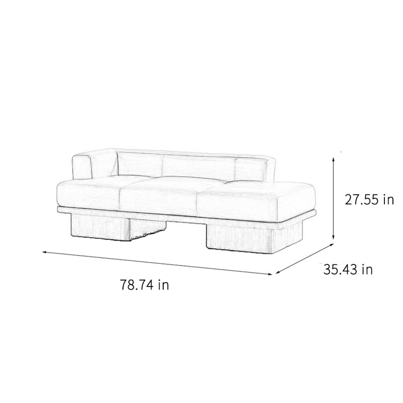 Chaise longue de détente simple en bois massif., Blanc cassé, Orienté à gauche (vu de face)