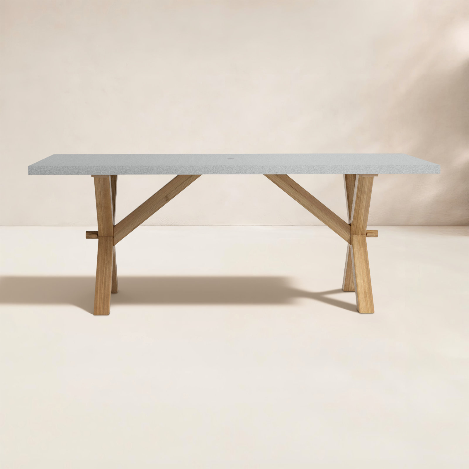 Akiva 80" Teak Patio Dining Table