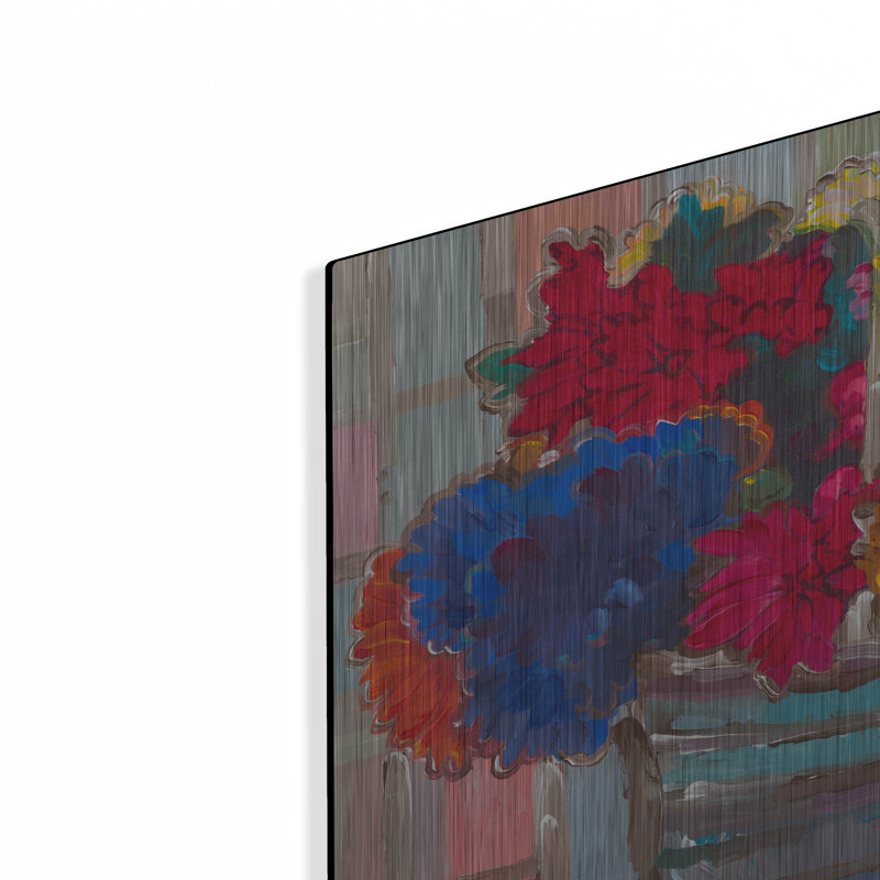 "Panier de fleurs II" par Hooshang Khorasani, H 12 po x l 16 po