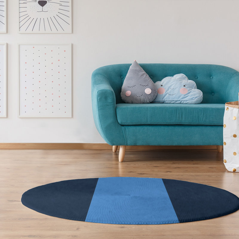 Chenille Indoor Rug, Round 5'