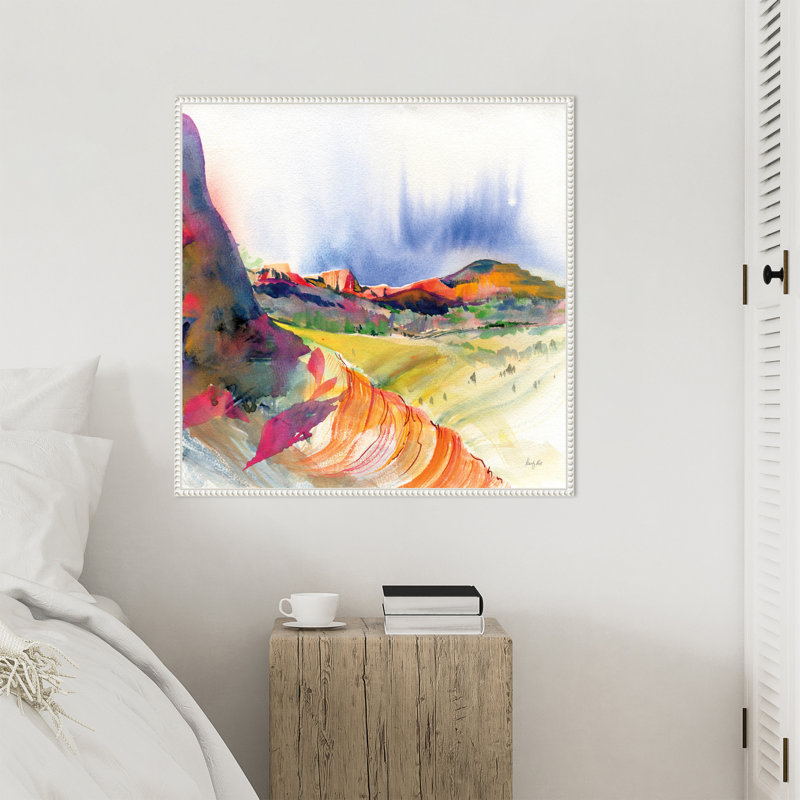 «Lookout Point Horizon» par Kristy riz, reproduction d'art sur toile encadrée, H 30 po x l 30 po