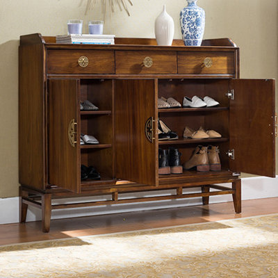 Classic large storage shoe cabinet