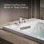 Baignoire encastrée avec surface chauffante et drain réversible Archer-14673680