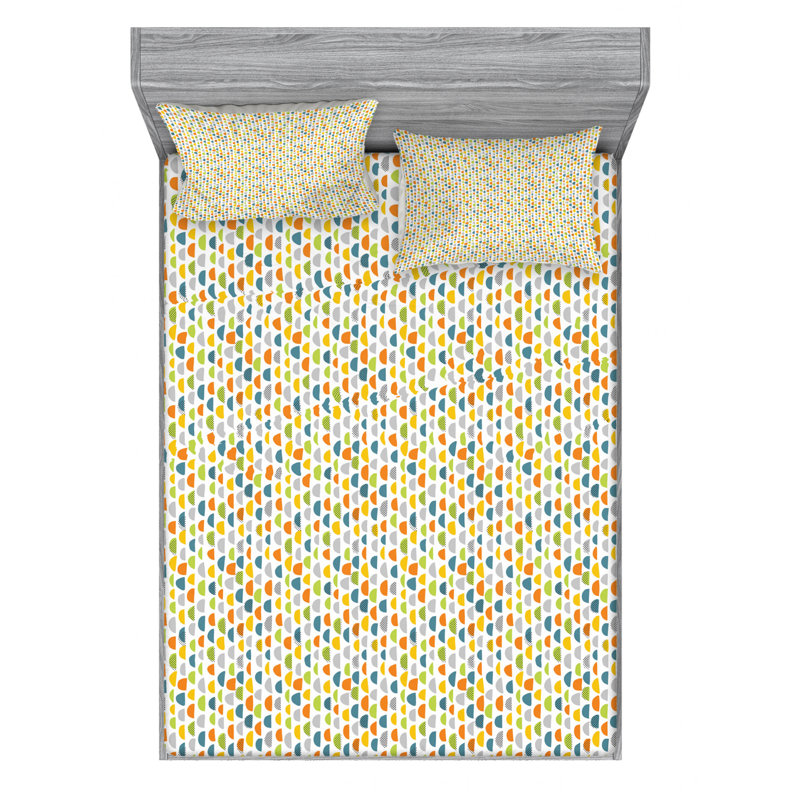 Microfiber Sheet Set, Queen Sheet Set with Fitted Sheet