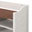 Banc de rangement pour chaussures en bois massif Chelon