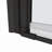 3/8"Adjustment,Universal Shower Door, Open Outside, With 1/4" Tempered Glass 32*72-123404386