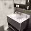 Comptoir de meuble-lavabo en marbre 31 po, comptoir blanc avec trous pré-percés, comptoir de salle de bain avec lavabo central