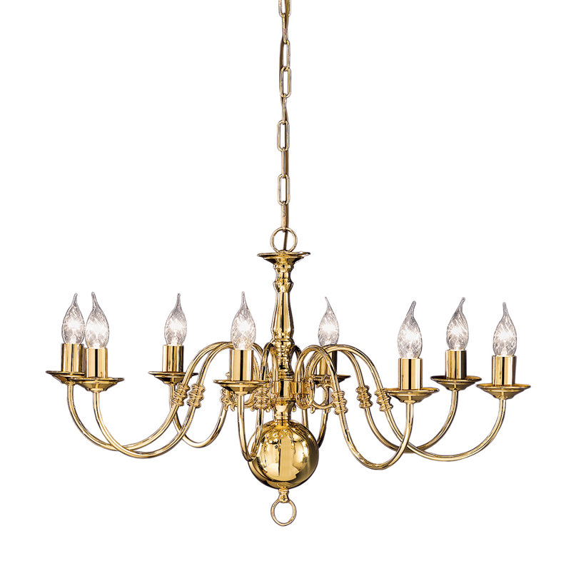 Laurier 8 - Light Candle Style Chandelier