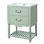 Meuble-lavabo autoportant de 24 po avec lavabo en céramique, meuble-lavabo de style rétro avec pieds sculptés-1219704554