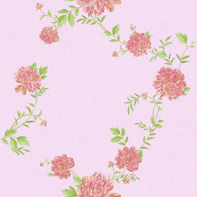 Rouleau de papier peint pivoines l 33 pi x p 21 po Jessie