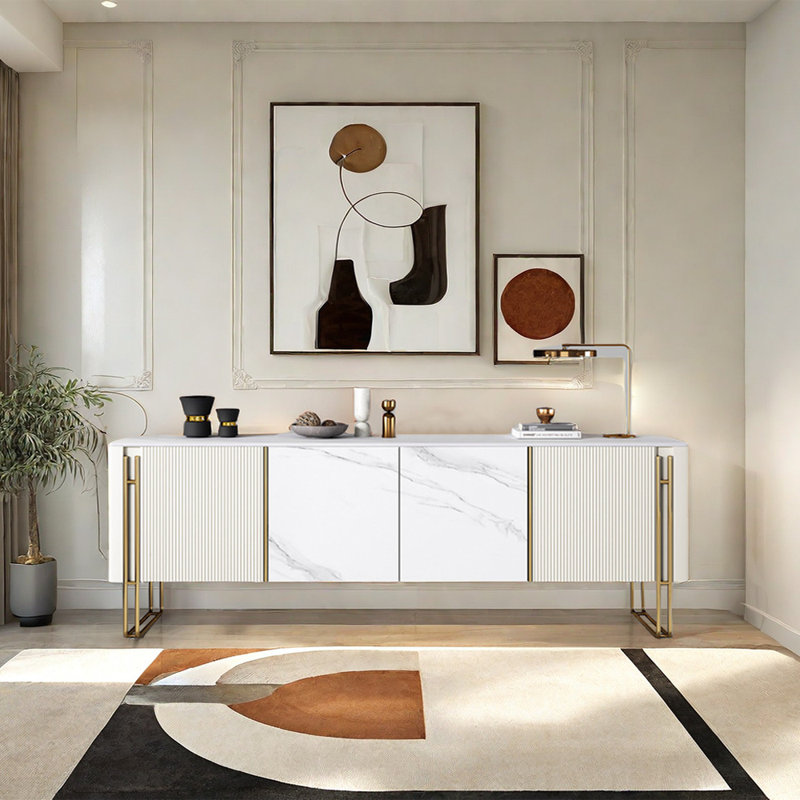 Crédence de rangement l 78,74 po Modern Minimalist