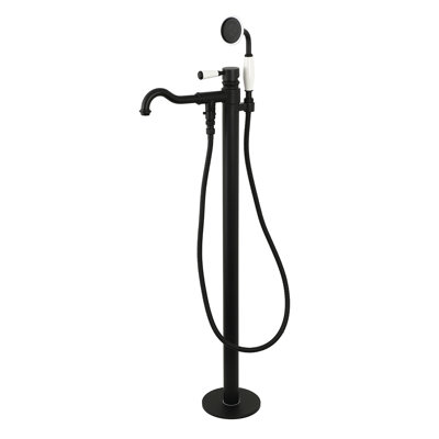 Robinet de baignoire autoportant à 1 trou avec douche à main Kingston Brass Paris