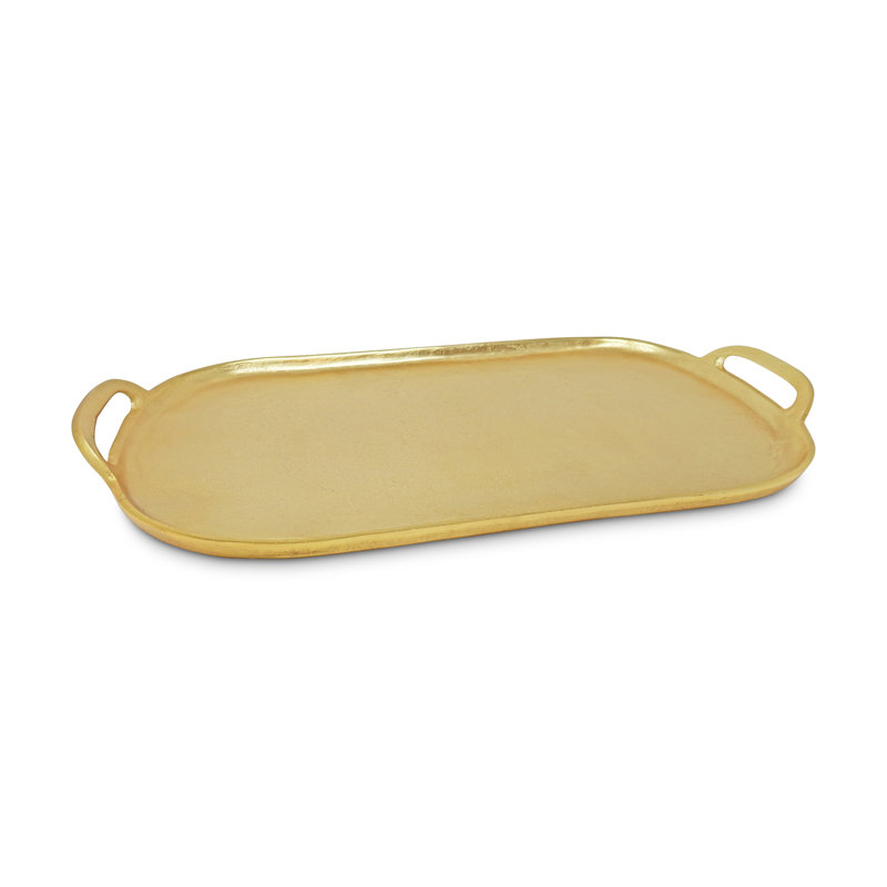 Gold Oval Serving Tray