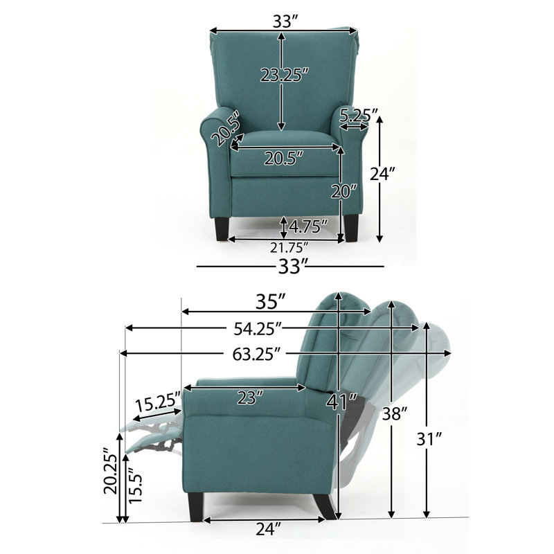 Experience Ultimate Comfort With Our 32.83'' Wide Manual Recliner - Perfect Blend Of Style And Ergonomic Design