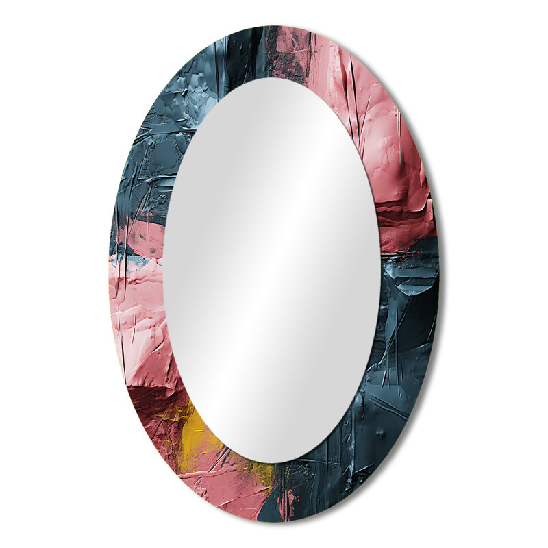 Sicily - Large Oval Wall Mirror On Metal, 36" x 24"