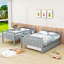Grena Twin Over Full Solid Wood Standard Bunk Bed with Trundle by Harper Orchard-2099229643