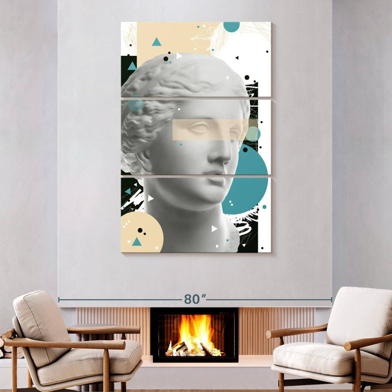 Hardie Vogue Collage Venus De Milo, H 74 po x l 48 po