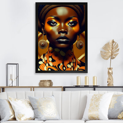 «Exquiste African Woman Design X», reproduction sur toile