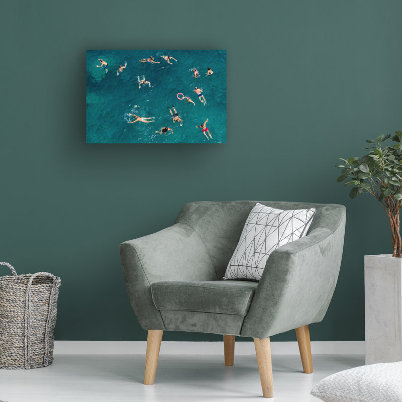 Art mural sur toile tendue - décoration murale «Swim» de Carlo Tonti pour le salon, la chambre à coucher ou le bureau - 22 x 32