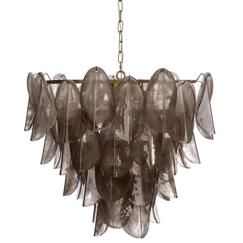 Magnolia 10-Light Quartz Glass Chandelier
