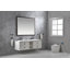 Miroir de salle de bain mural 1 pièce 60 po x 48 po en aluminium, verre DEL, encadré, mural