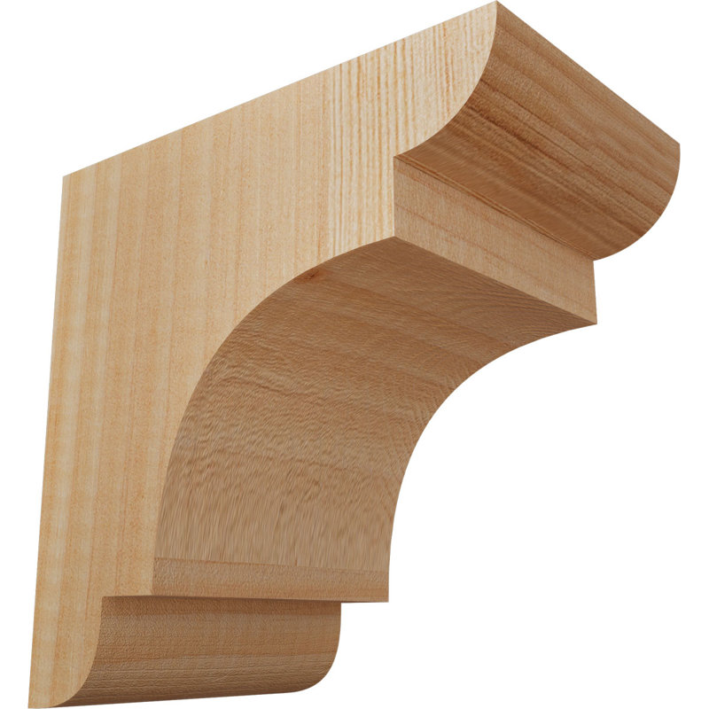 New Brighton Corbel, H 6 po x l 3,5 po x P 6 po, Sapin de Douglas, Lisse