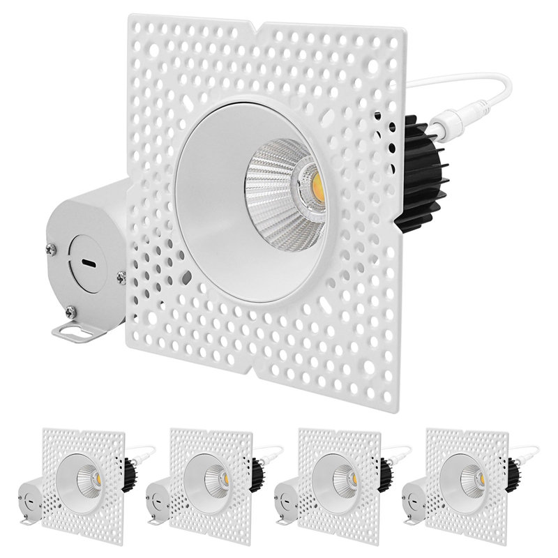 Éclairage encastré à DEL sans fil 2 pouces LUXRITE 12W 1100LM 5CCT 2700K-5000K